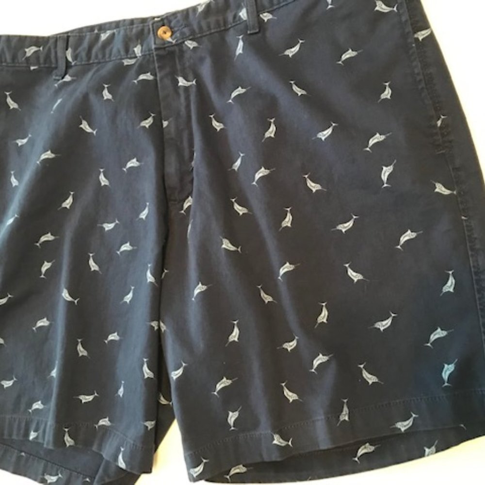 SADDLEBRED Men's Flat Front Walking Shorts Waist Size 40